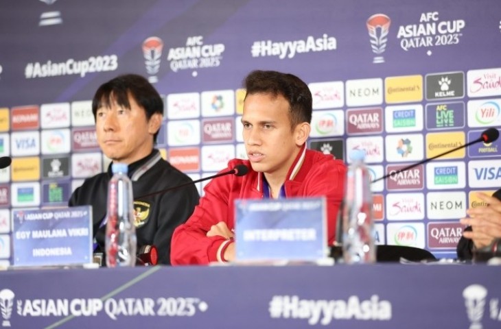 Jelang laga menghadapi Jepang, pemain timnas Indonesia Egy Maulana Vikri berharap bisa mewujudkan mimpi dan sejarah bagi tim Garuda lolos ke babak 16 besar Piala Asia 2023 Qatar. (PSSI).