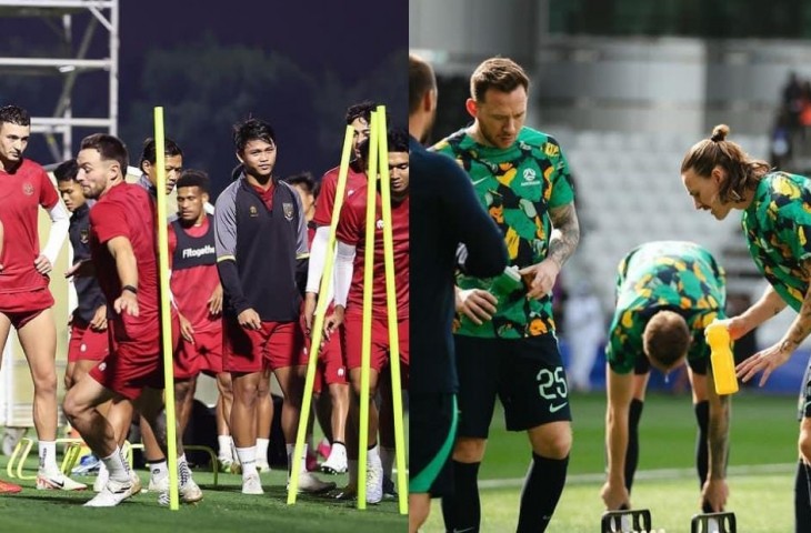 Berikut prediksi Australia vs Timnas Indonesia babak 16 besar Piala Asia 2023 Qatar, head to head, hingga susunan pemain, live RCTI sore ini. (Ist).