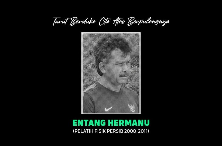 Persib sampaikan kabar duka tentang meninggalnya Entang Hermanu. (MO Persib)