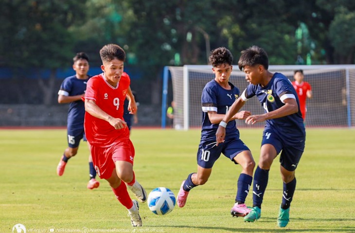 Vietnam vs Brunei Darussalam di Piala AFF U-16 2024. (Dok. VFF)