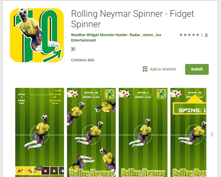 Rolling Neymar Spinner/Google Play