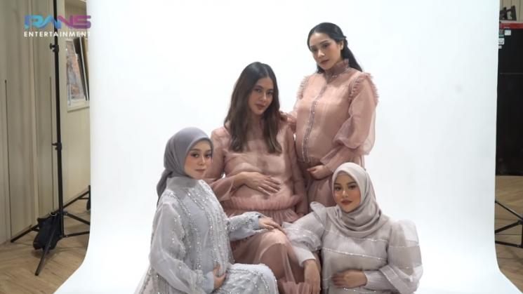 Potret Maternity Nagita, Paula, Aurel dan Lesti (YouTube/Rans Entertainment)