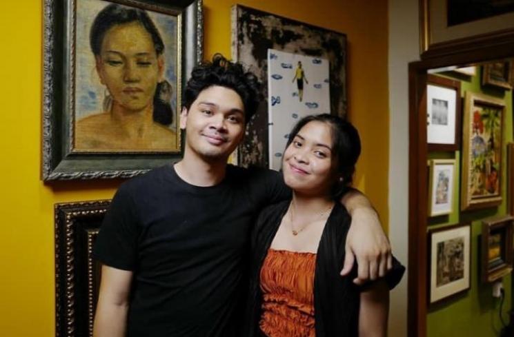 Kemesraan Mikha Angelo dan Gregoria Mariska. (Twitter/@Angelo_Mikha)