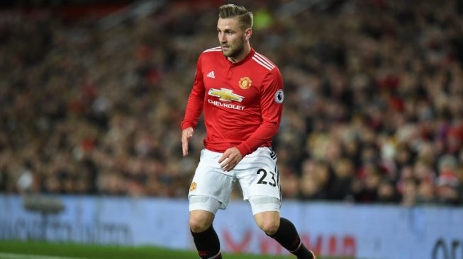 Fullback Manchester United, Luke Shaw (AFP)