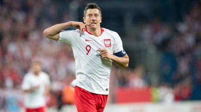 Bomber andalan Timnas Polandia, Robert Lewandowski (ANDRZEJ IWANCZUK / AFP)