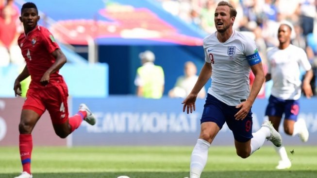 Penyerang tim nasional Harry Kane saat melawan Panama. (Martin BERNETTI / AFP)