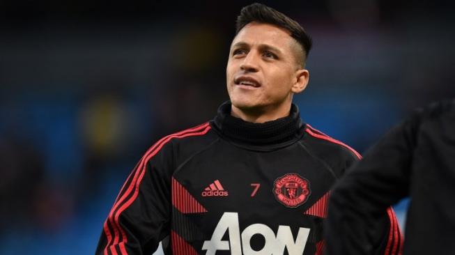 Penyerang Manchester United, Alexis Sanchez. [Oli SCARFF / AFP]