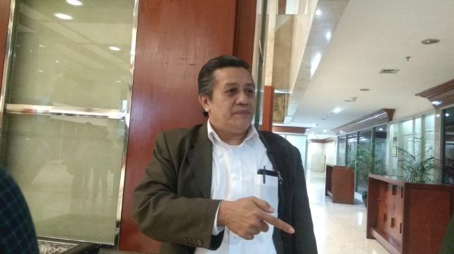 Anggota Komite Eksekutif (Exco) PSSI, Gusti Randa. [Suara.com / Arief APRIADI]