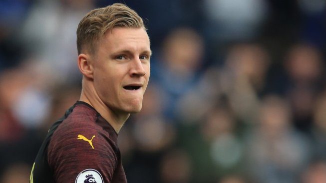 Kiper Arsenal, Bernd Leno. [Lindsey PARNABY / AFP]