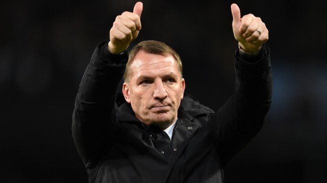 Manajer Leicester City, Brendan Rodgers. [AFP / Oli SCARFF]