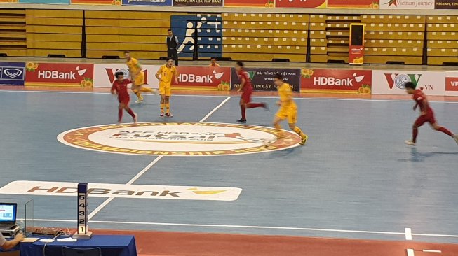 Timnas futsal Indonesia vs Australia. [@AFFPresse / Twitter]