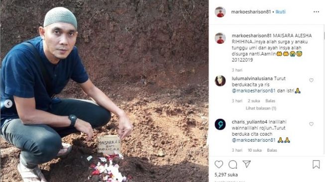 Anak Markus Horison meninggal dunia. (Instagram/@markoesharison81).