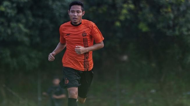 Evan Dimas Darmono saat berlatih di Persija (dok. Persija).