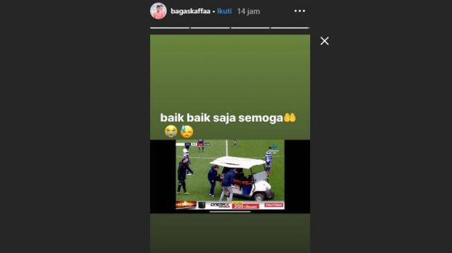 Bagas Kaffa berharap kesembuhan dari Bagus Kahfi. (Instagram/bagaskaffaa)