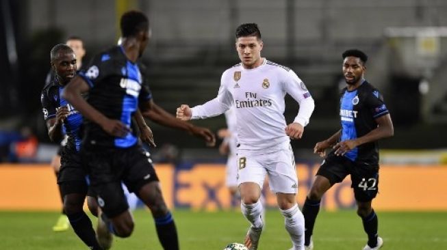 Penyerang Real Madrid, Luka Jovic. (JOHN THYS / AFP)