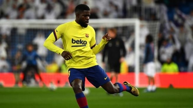 Bek Barcelona Samuel Umtiti. GABRIEL BOUYS / AFP