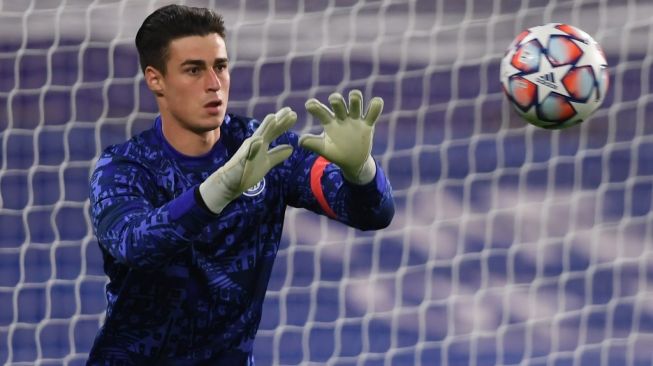 Kiper Chelsea, Kepa Arrizabalaga. [Mike Hewitt / POOL / AFP]