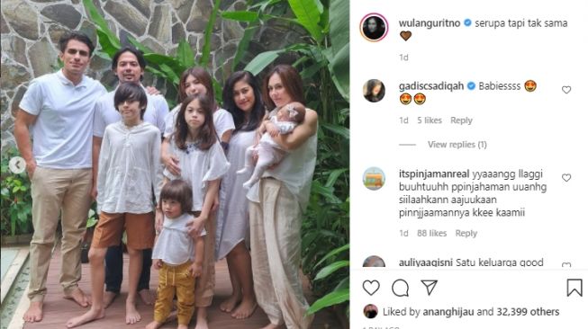 Potret kompak Wulan Guritno dan Adilla Dimitri. [Instagram]