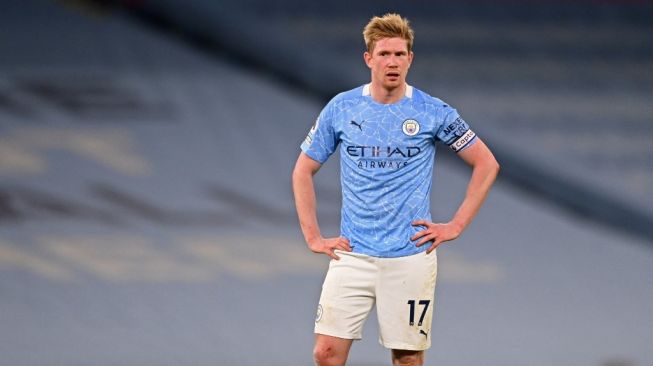 Gelandang serang Manchester City, Kevin De Bruyne. [Laurence Griffiths / POOL / AFP]