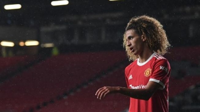 Wonderkid Manchester United, Hannibal Mejbri yang permalukan Fred di sesi latihan. (Paul ELLIS / AFP)