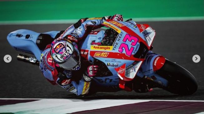 Enea Bastianini saat di MotoGP Qatar 2022 (Instagram)