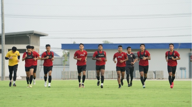 Timnas U-23 Saat Menjalani Sesi Latihan (pssi.org)